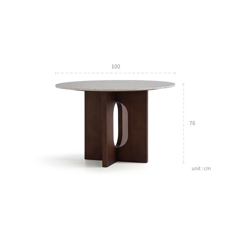 Round Solid Wood Dining Table