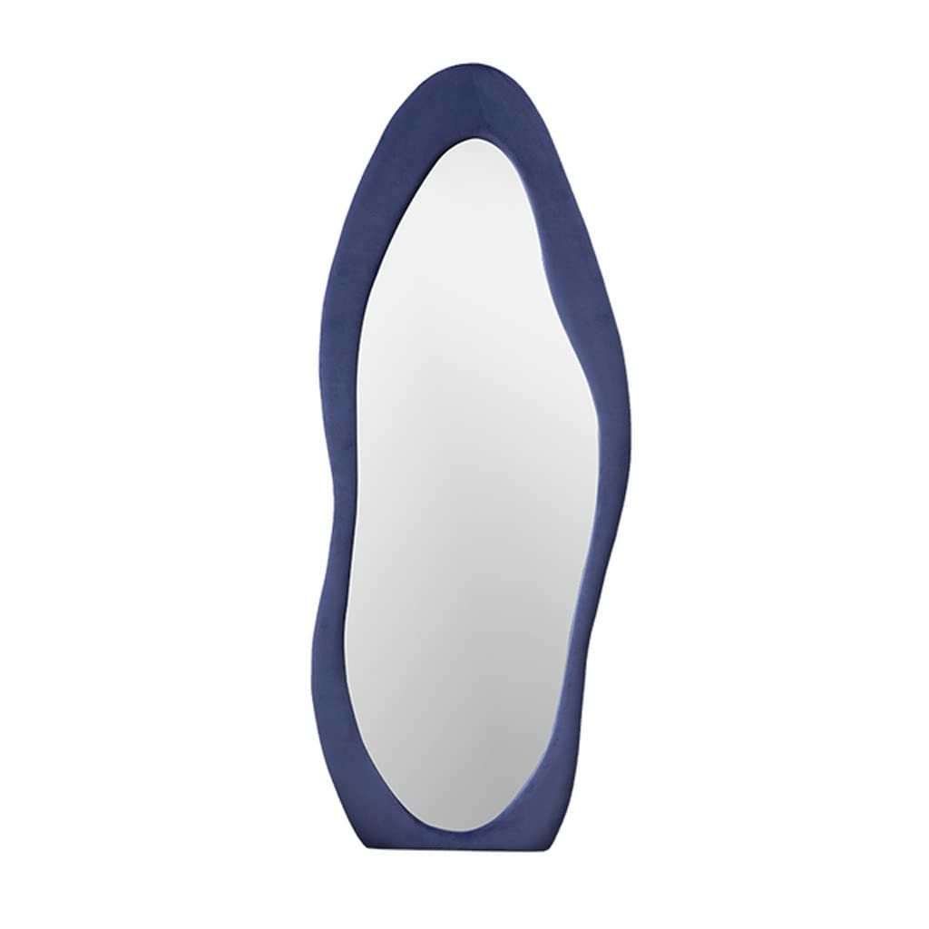 Full-Length Velvet Floor Mirror