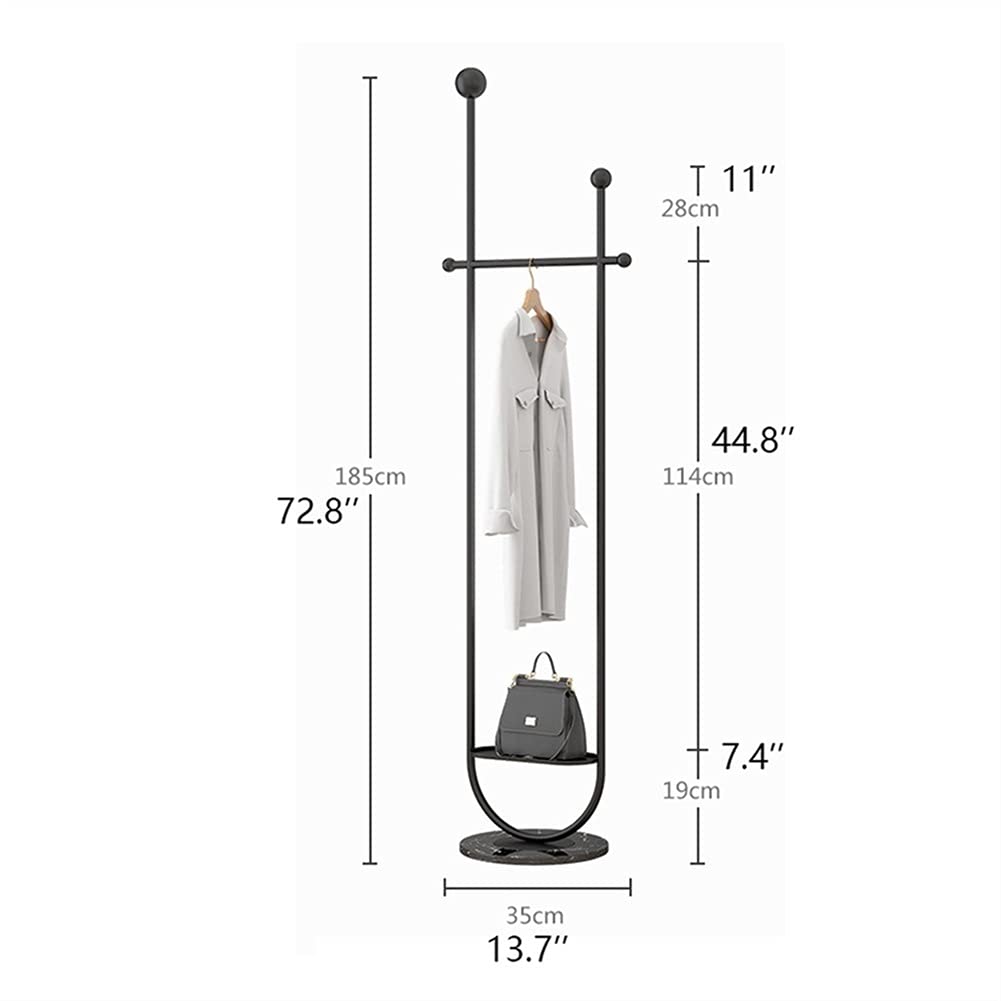 U-Shaped Freestanding Iron Coat Rack