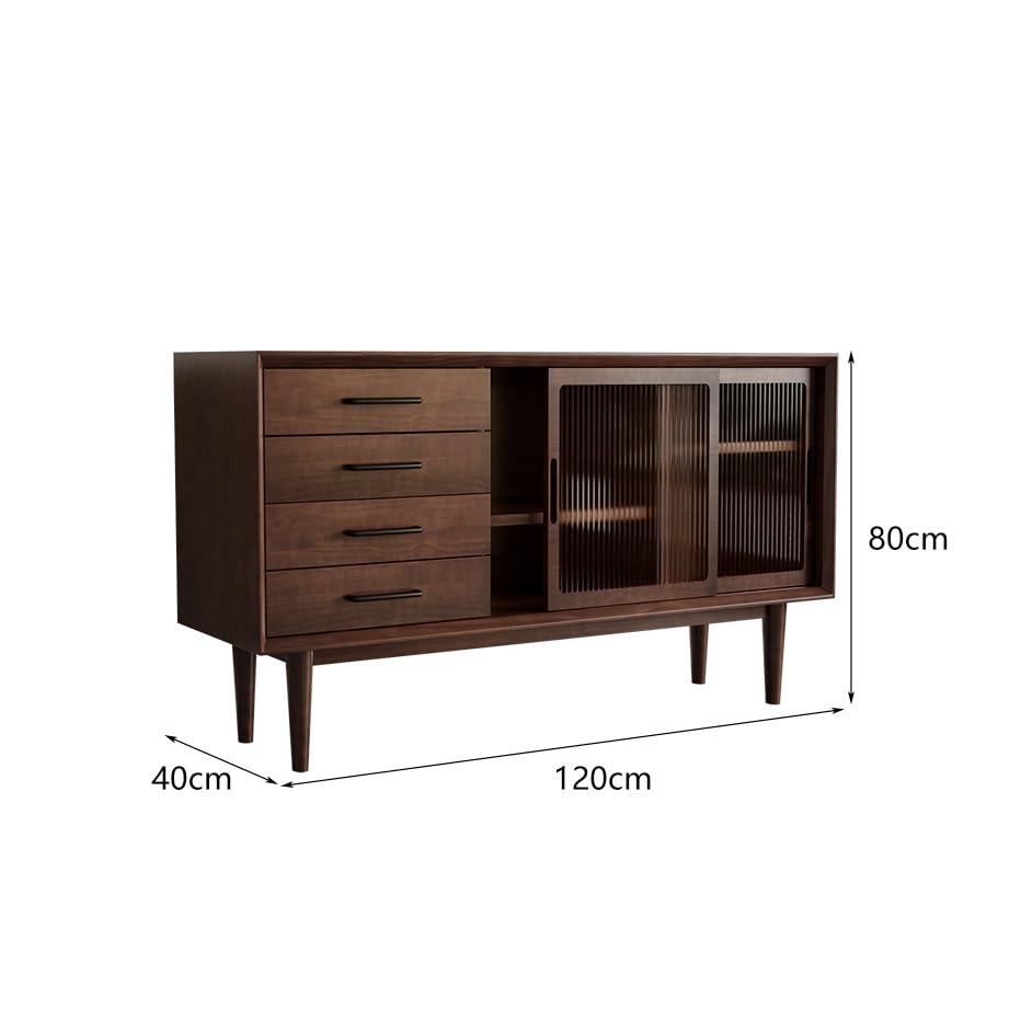 Solid Wood Sideboard Buffet Cabinet with Drawers