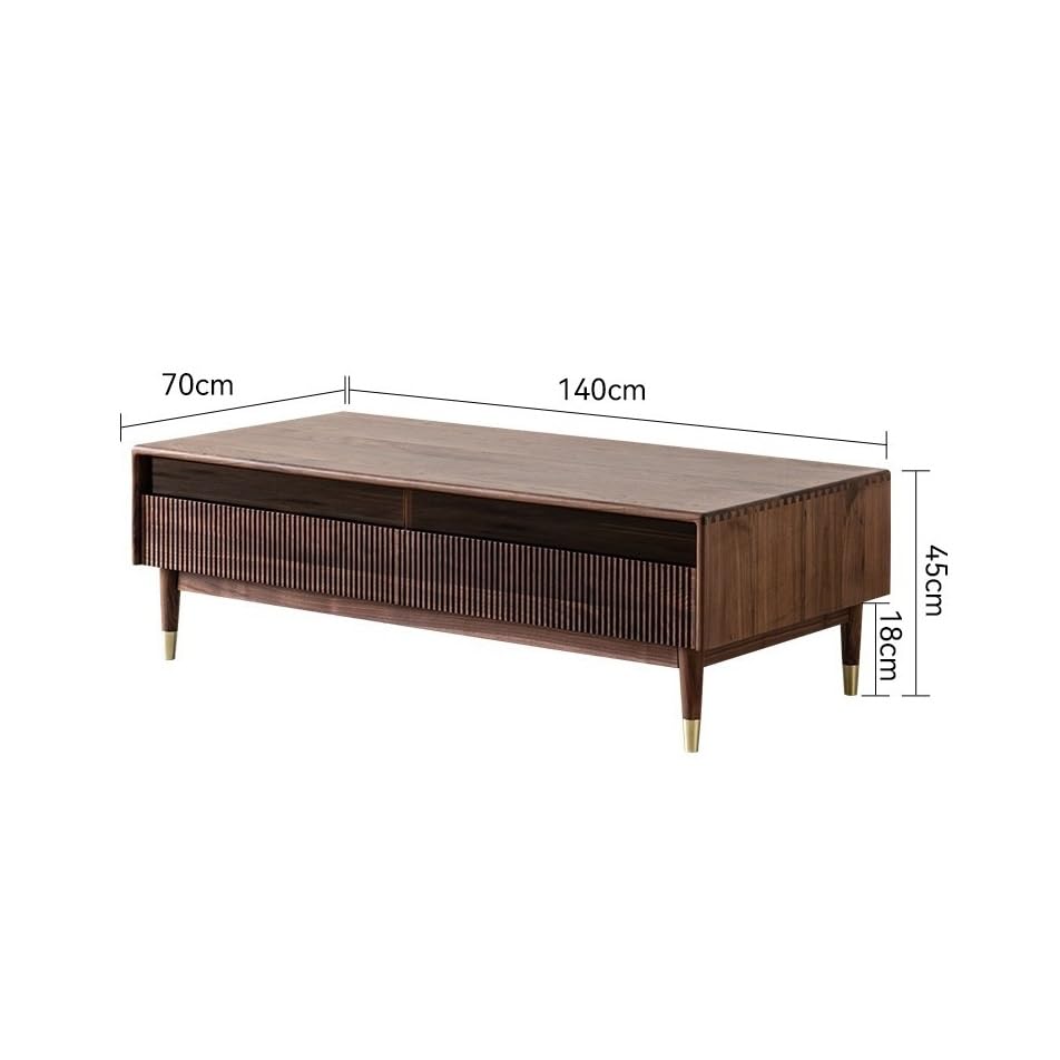 Solid Wood Coffee Table for Living Room & Small Spaces