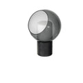 Globe Table Lamp with Smoked Glass Shade and Marble Base