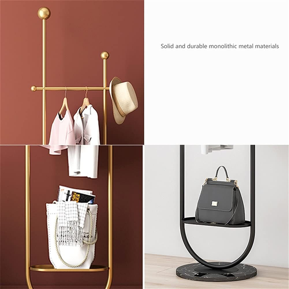 U-Shaped Freestanding Iron Coat Rack