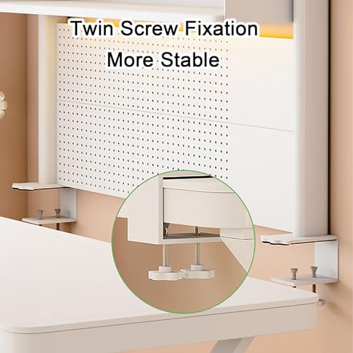 Adjustable Pegboard Desk Organizer Shelf