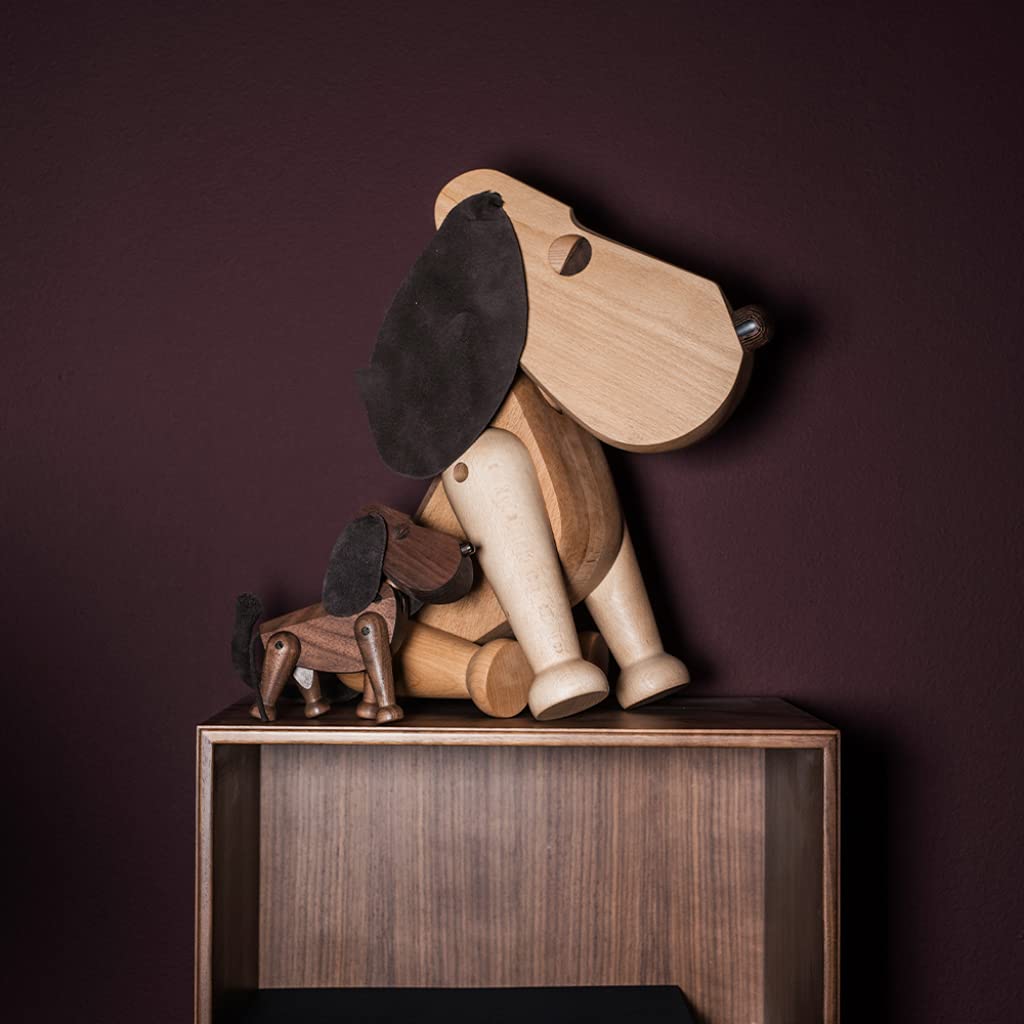 Beech Wood Dog Figurine