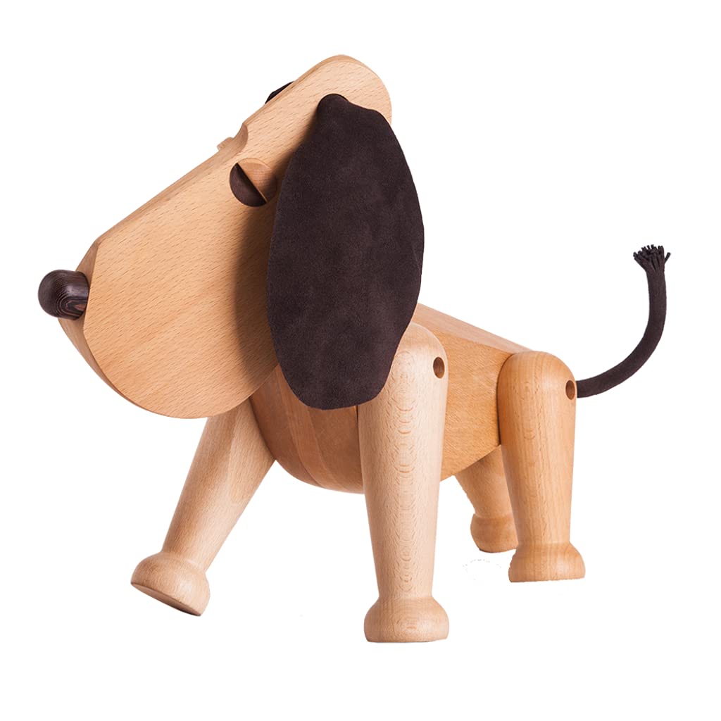 Beech Wood Dog Figurine
