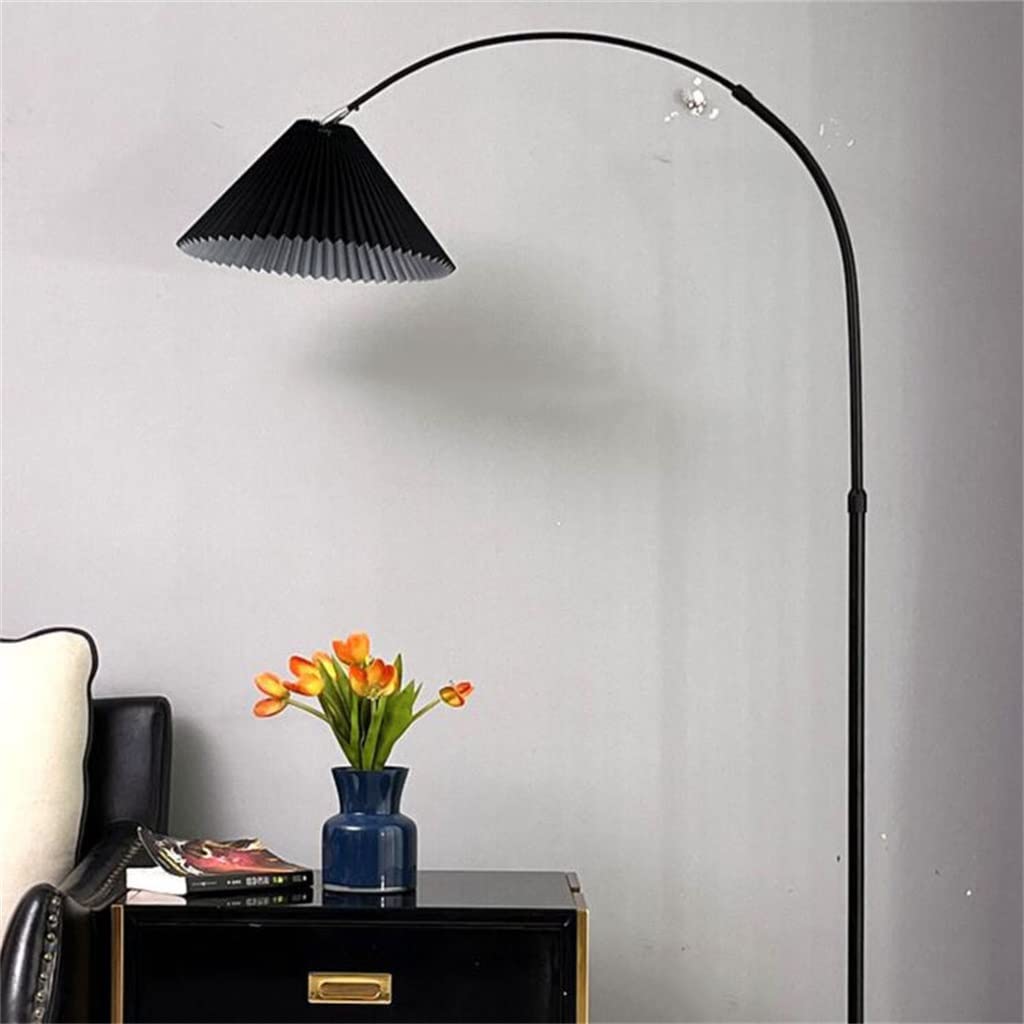 Pleated Shade LED Floor Lamp