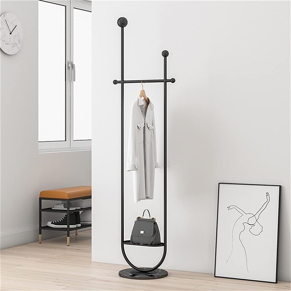 U-Shaped Freestanding Iron Coat Rack