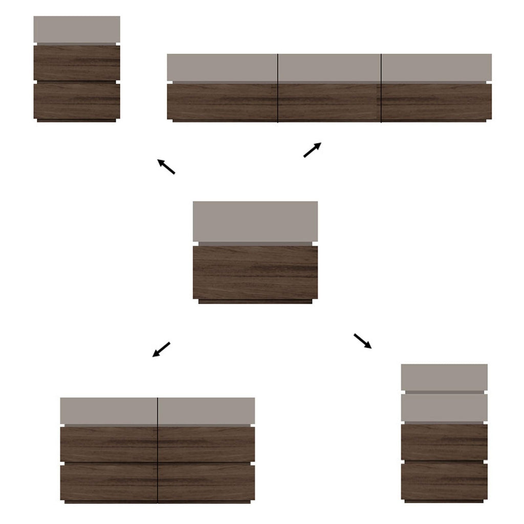 8-Drawer Wooden Storage Dresser