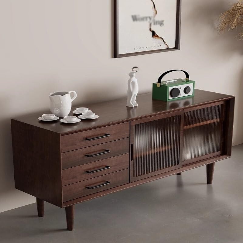 Solid Wood Sideboard Buffet Cabinet with Drawers