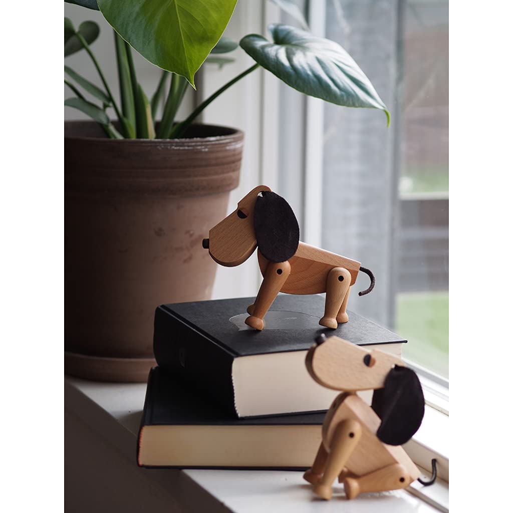 Beech Wood Dog Figurine
