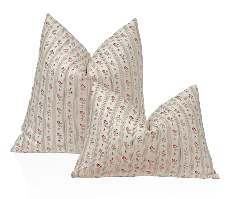 Striped Lumbar Pillow Cover