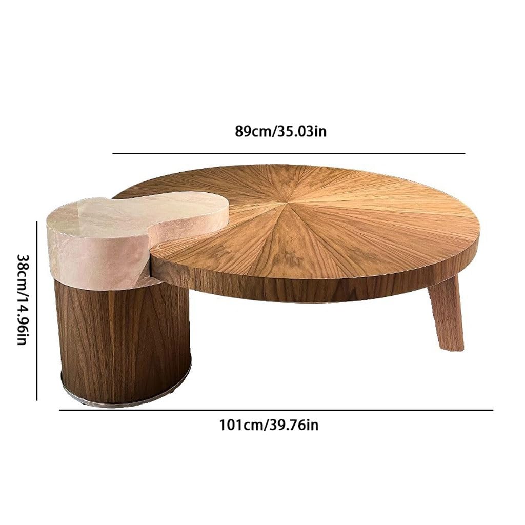 European-Style Retro Coffee Table for Living Room & Small Spaces
