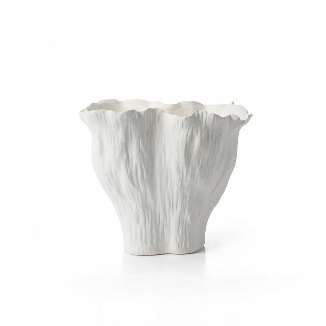 Hand-Painted Irregular Ceramic Vase