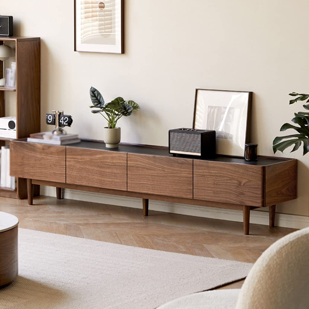 Modern TV Stand with 4 Storage Drawers