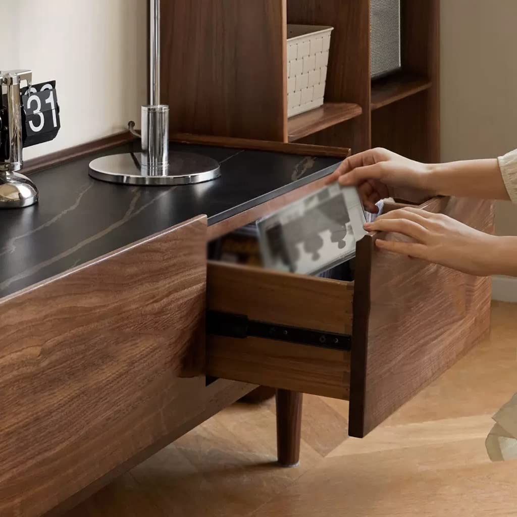 Modern TV Stand with 4 Storage Drawers
