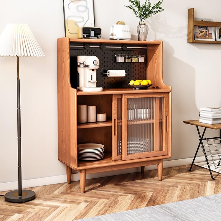 Solid Wood Kitchen Pantry Storage Cabinet