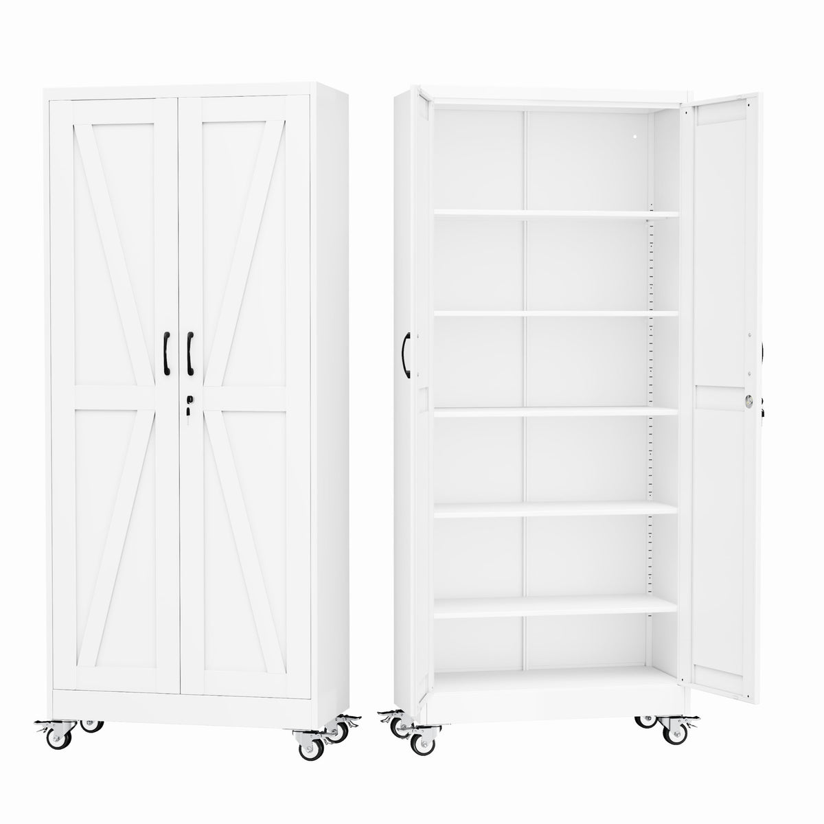 GAIOUS Cabinet with Wheel and Lock