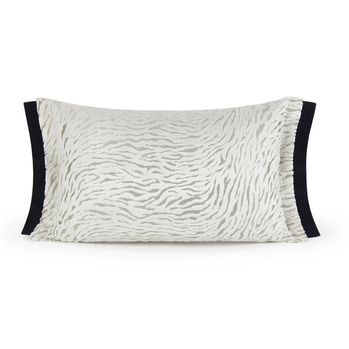 Black & White Geometric Chenille Pillow Cover