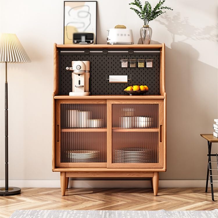 Solid Wood Kitchen Pantry Storage Cabinet