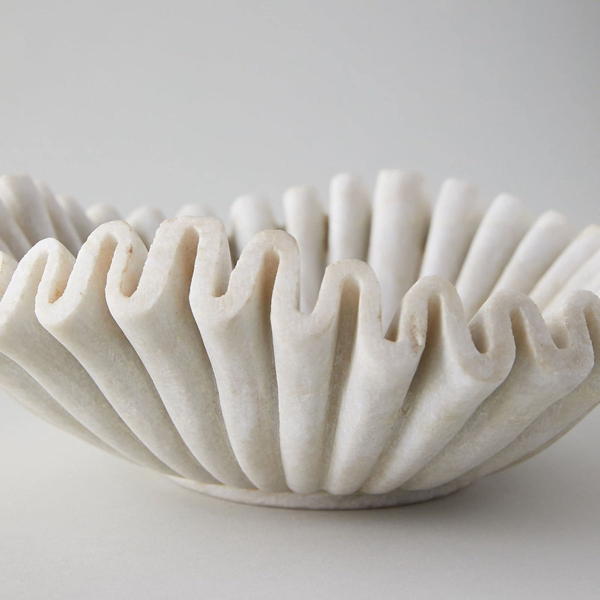 Marble Ruffle Decorative Bowl