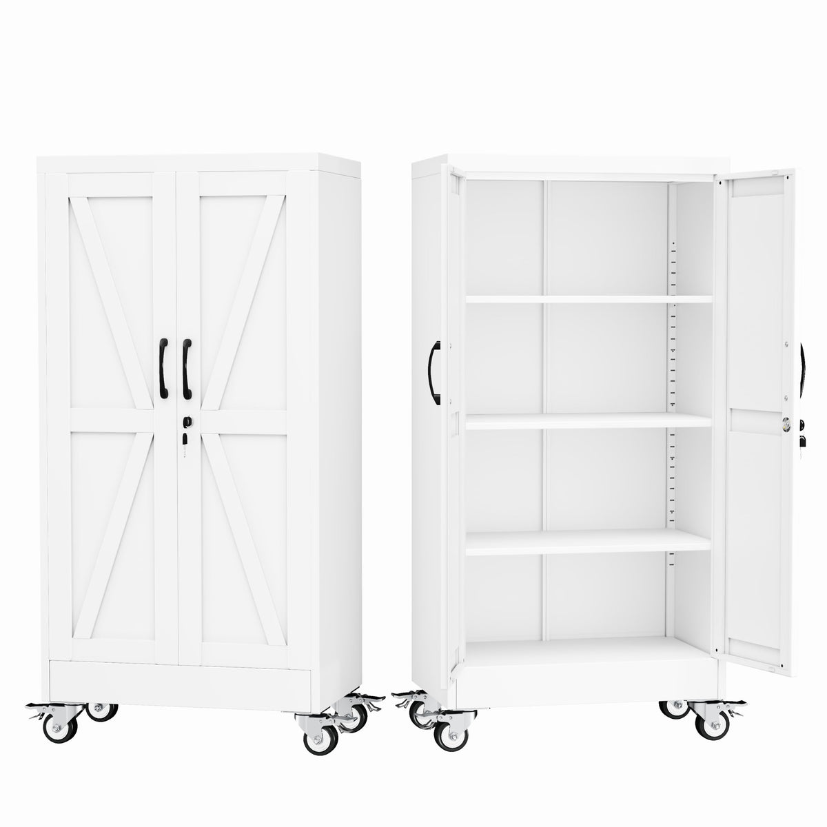 GAIOUS Cabinet with Wheel and Lock