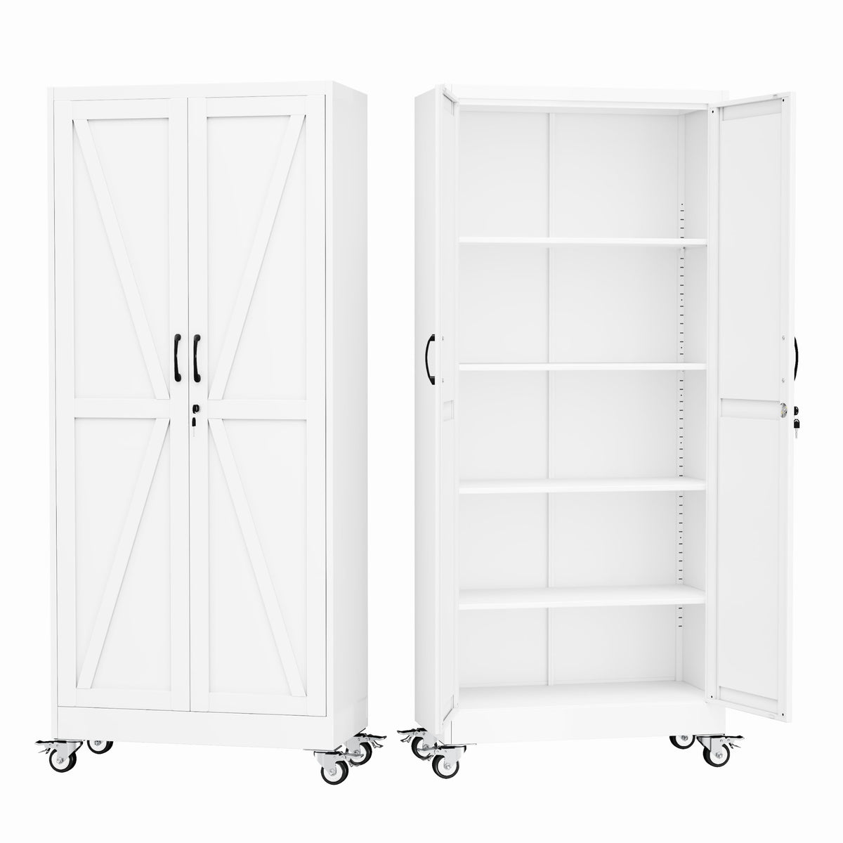 GAIOUS Cabinet with Wheel and Lock