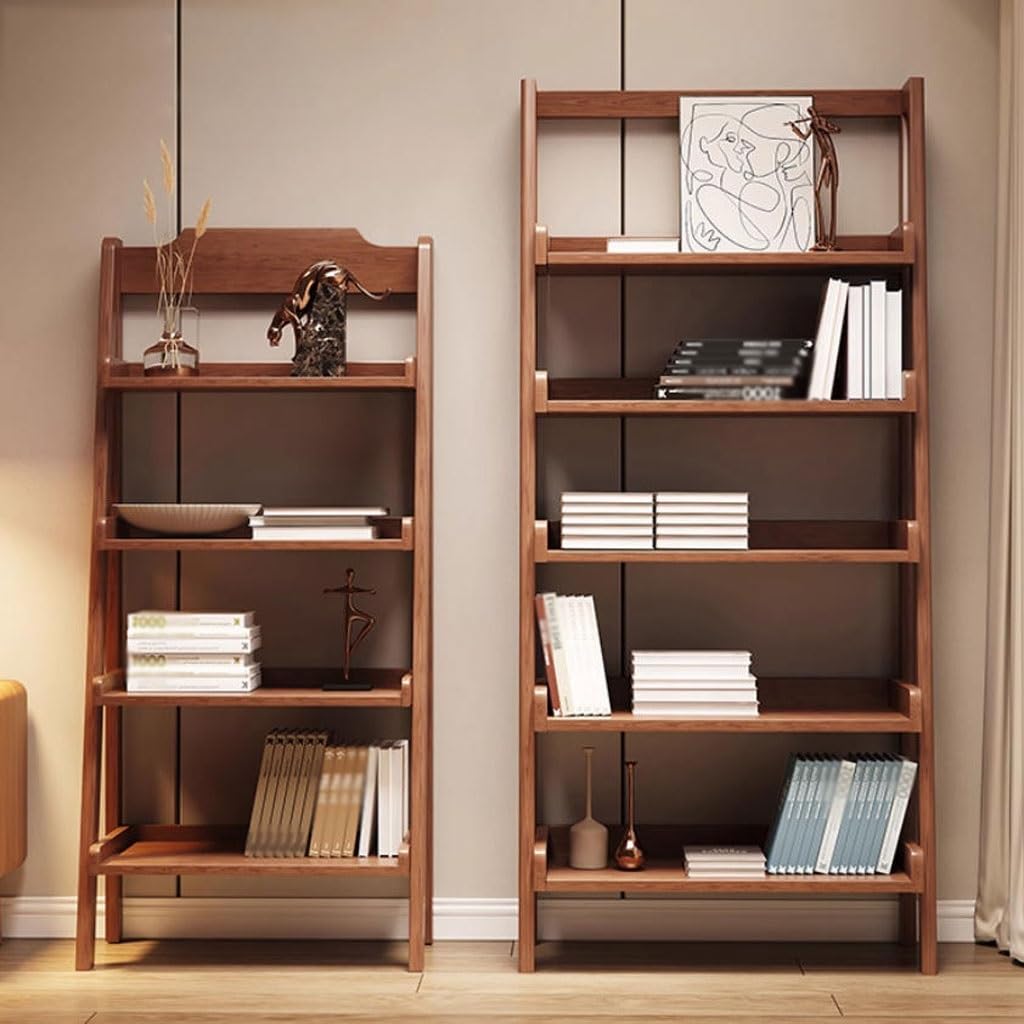 Solid Wood Ladder Bookshelf