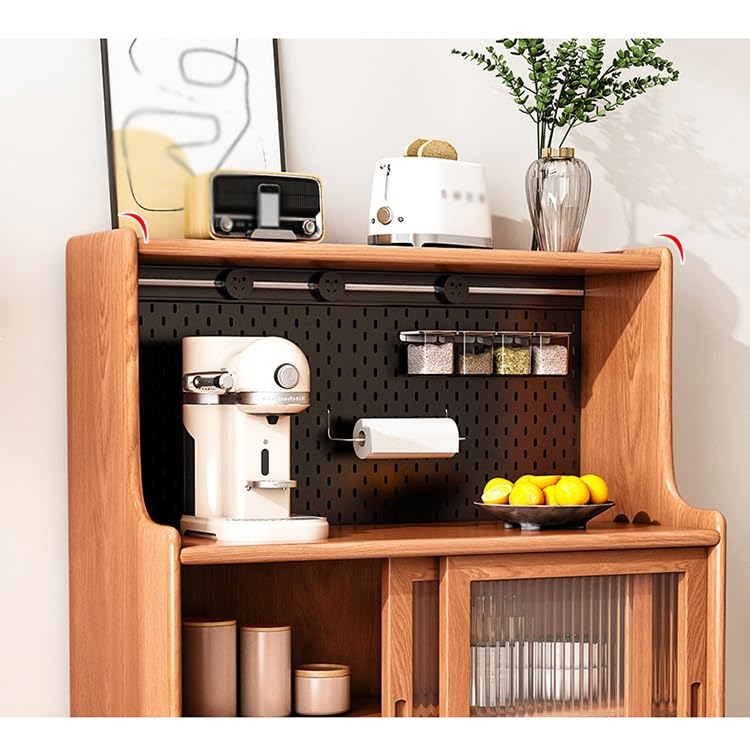 Solid Wood Kitchen Pantry Storage Cabinet