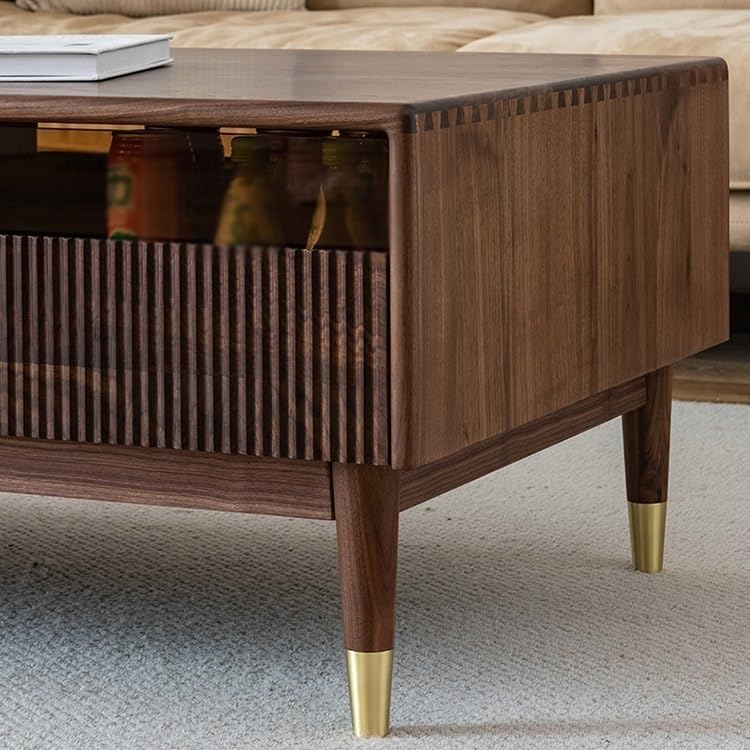 Solid Wood Coffee Table for Living Room & Small Spaces