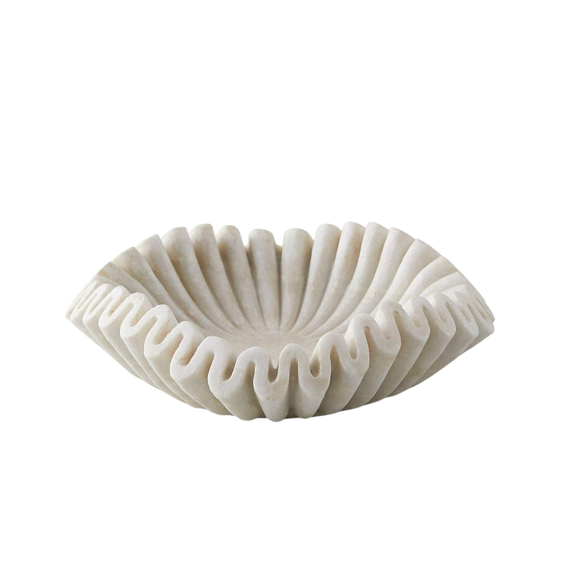 Marble Ruffle Decorative Bowl