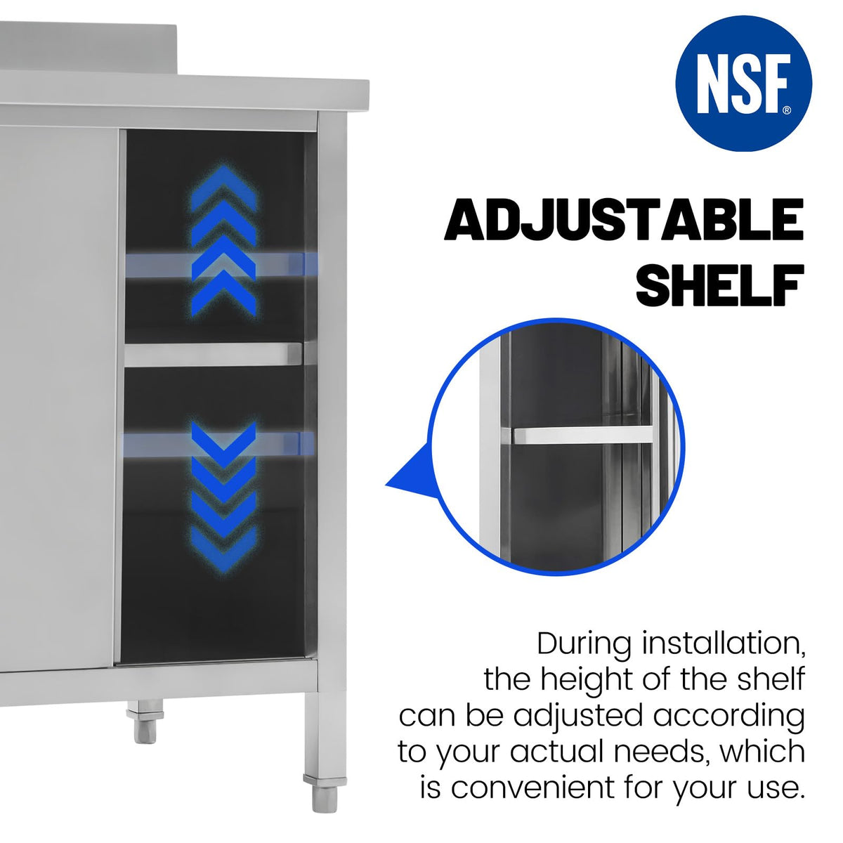 Hally Knock Down Cabinet with Sliding Doors