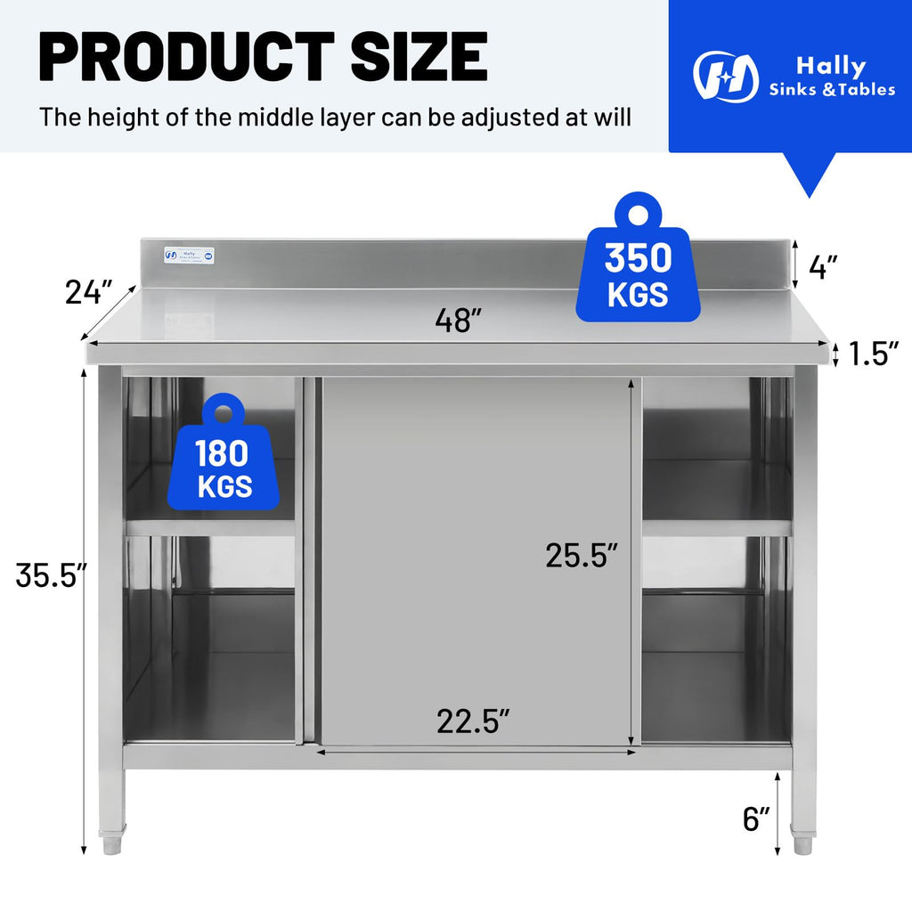 Hally Knock Down Cabinet with Sliding Doors
