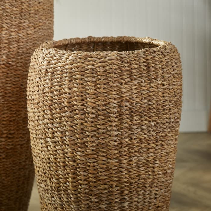 Tall Woven Seagrass Planter Set of 2