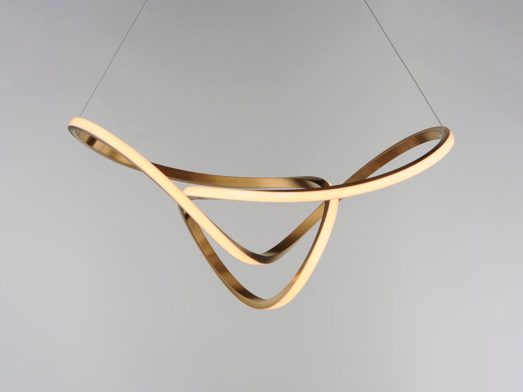 Modern Black & Gold Pendant Light