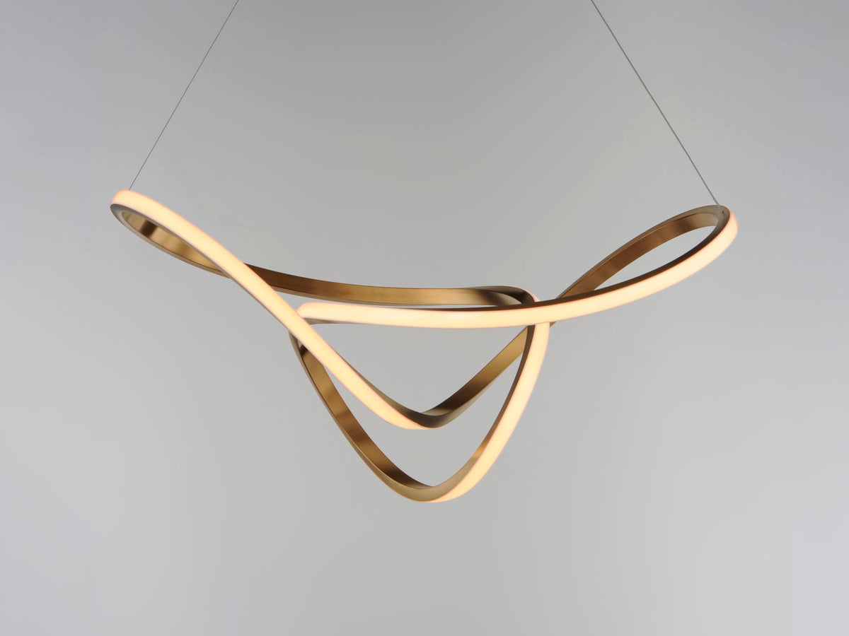Modern Black & Gold Pendant Light