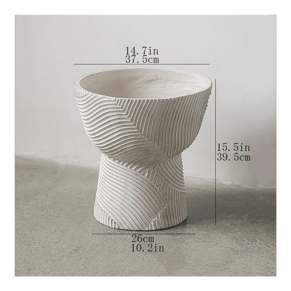 Tall Curved Decorative Vase