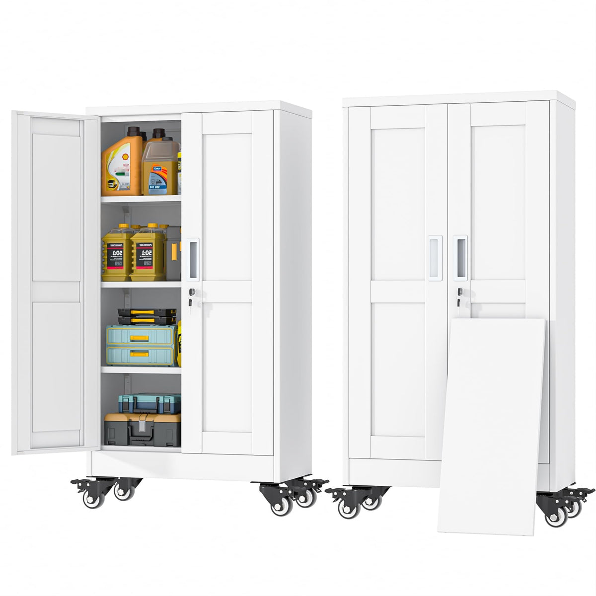 GAIOUS Cabinet with Wheel and Lock