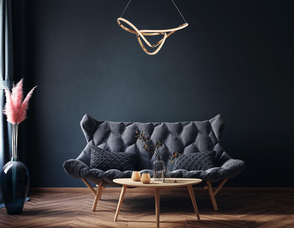 Modern Black & Gold Pendant Light