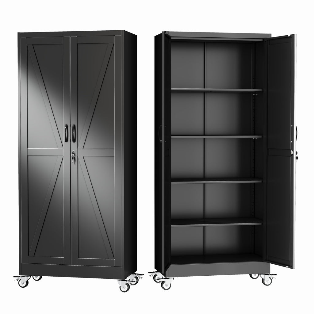 GAIOUS Cabinet with Wheel and Lock