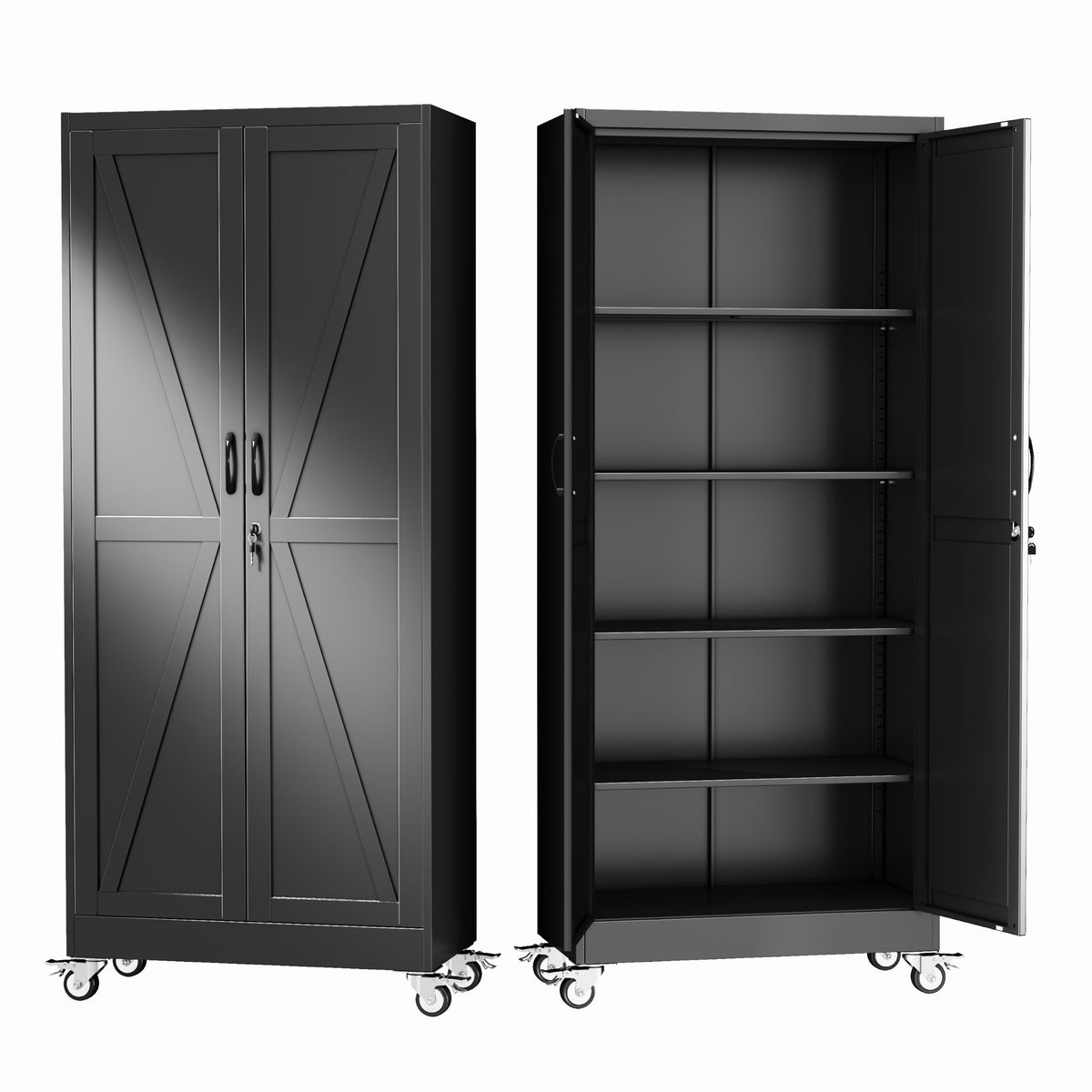 GAIOUS Cabinet with Wheel and Lock