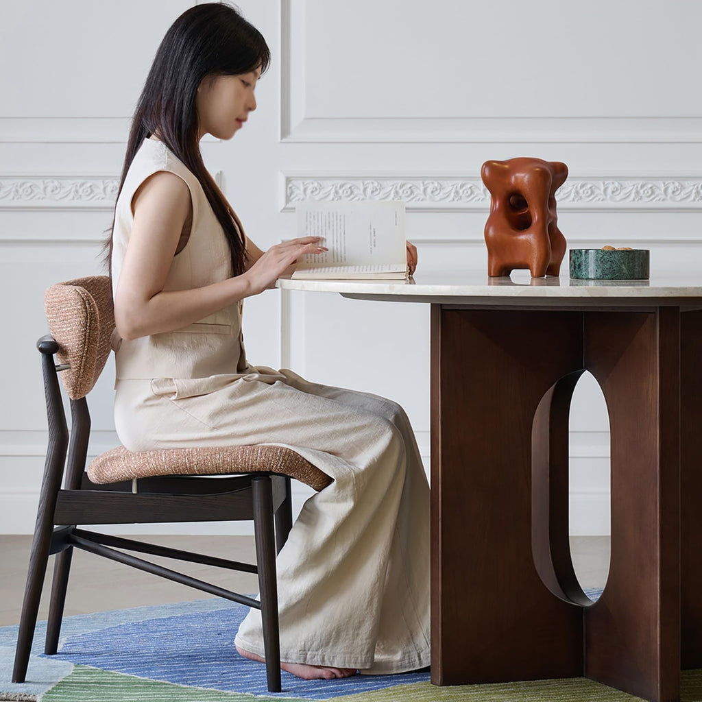Round Solid Wood Dining Table