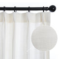 LETAU Pleated Real Linen Curtains