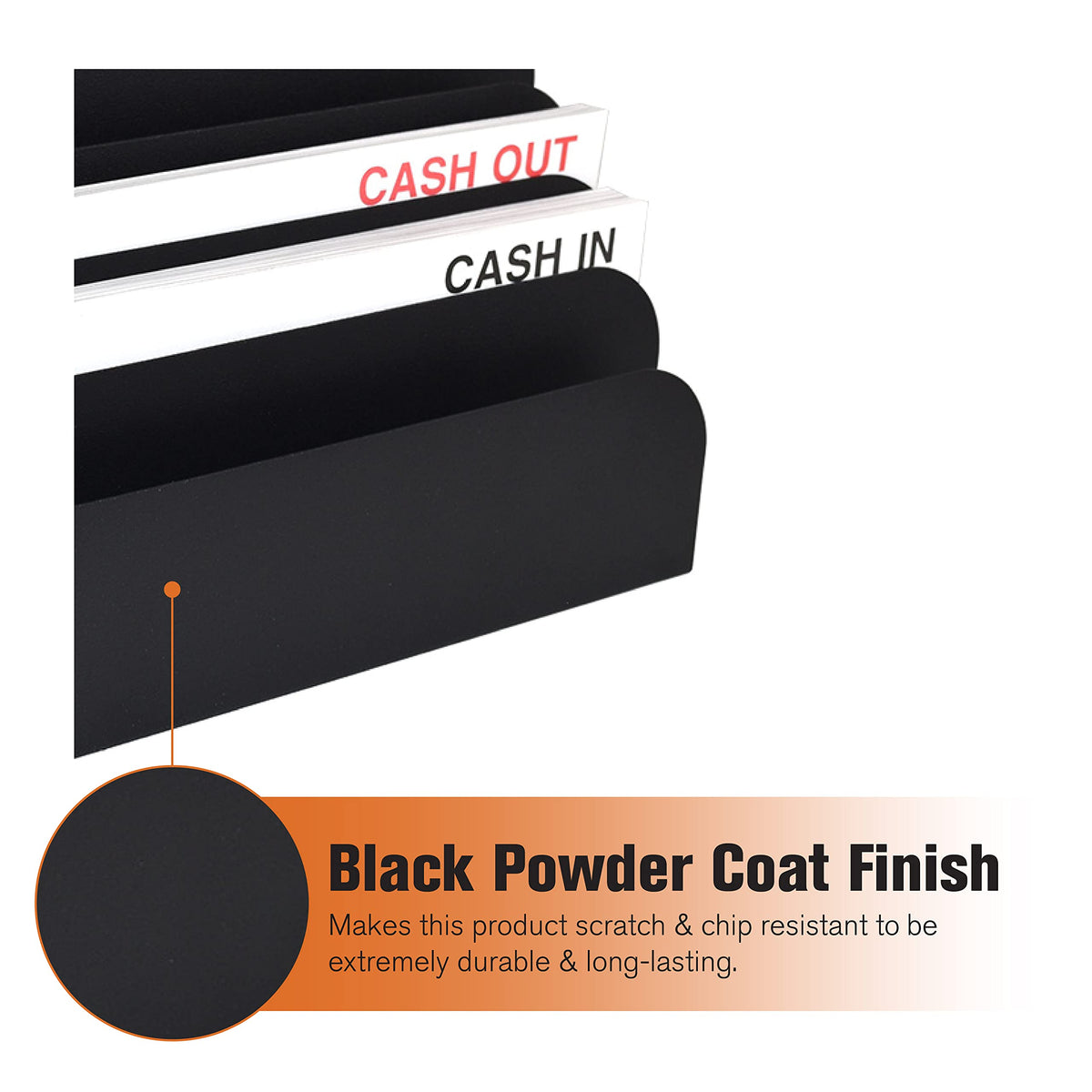 6-Slot Steel Desk & File Organizer