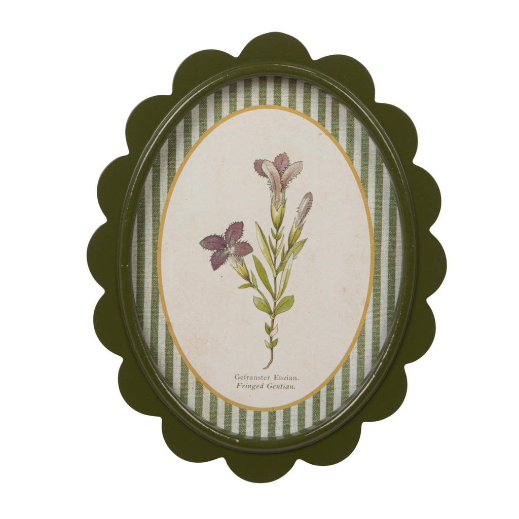 9-Piece Scalloped Wood-Framed Wall Art Set