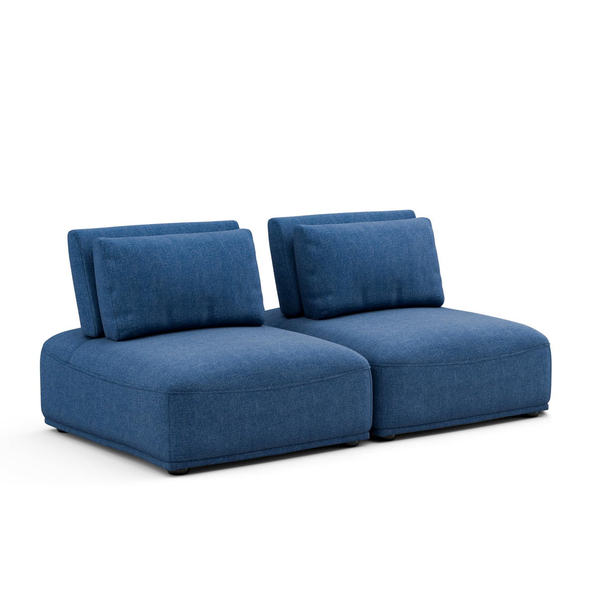 Modern Modular Sectional Sofa with Adjustable Backrest & Ottoman