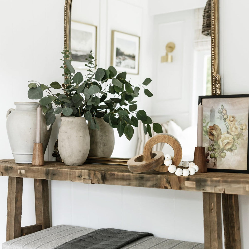 Rustic Wood Chain Link for Boho Home Decor