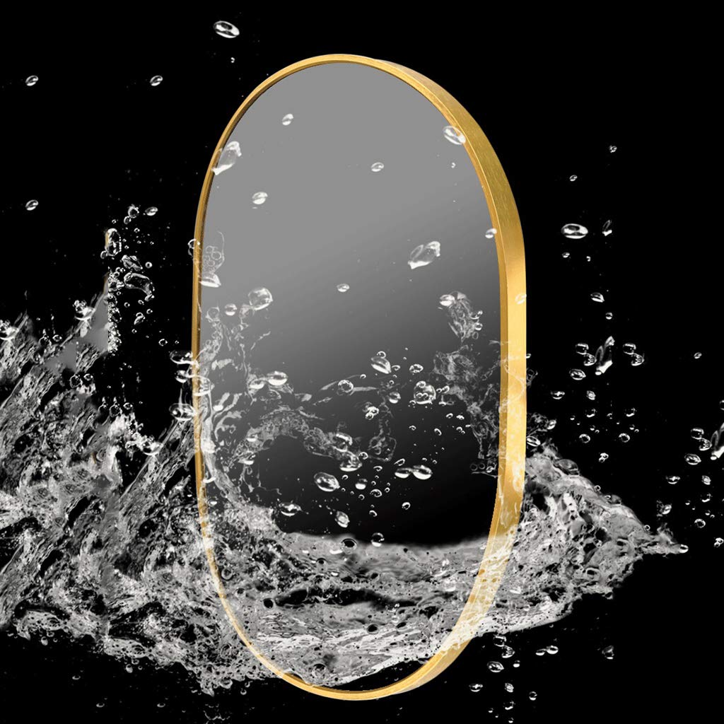 Black Metal Framed Wall Mirror