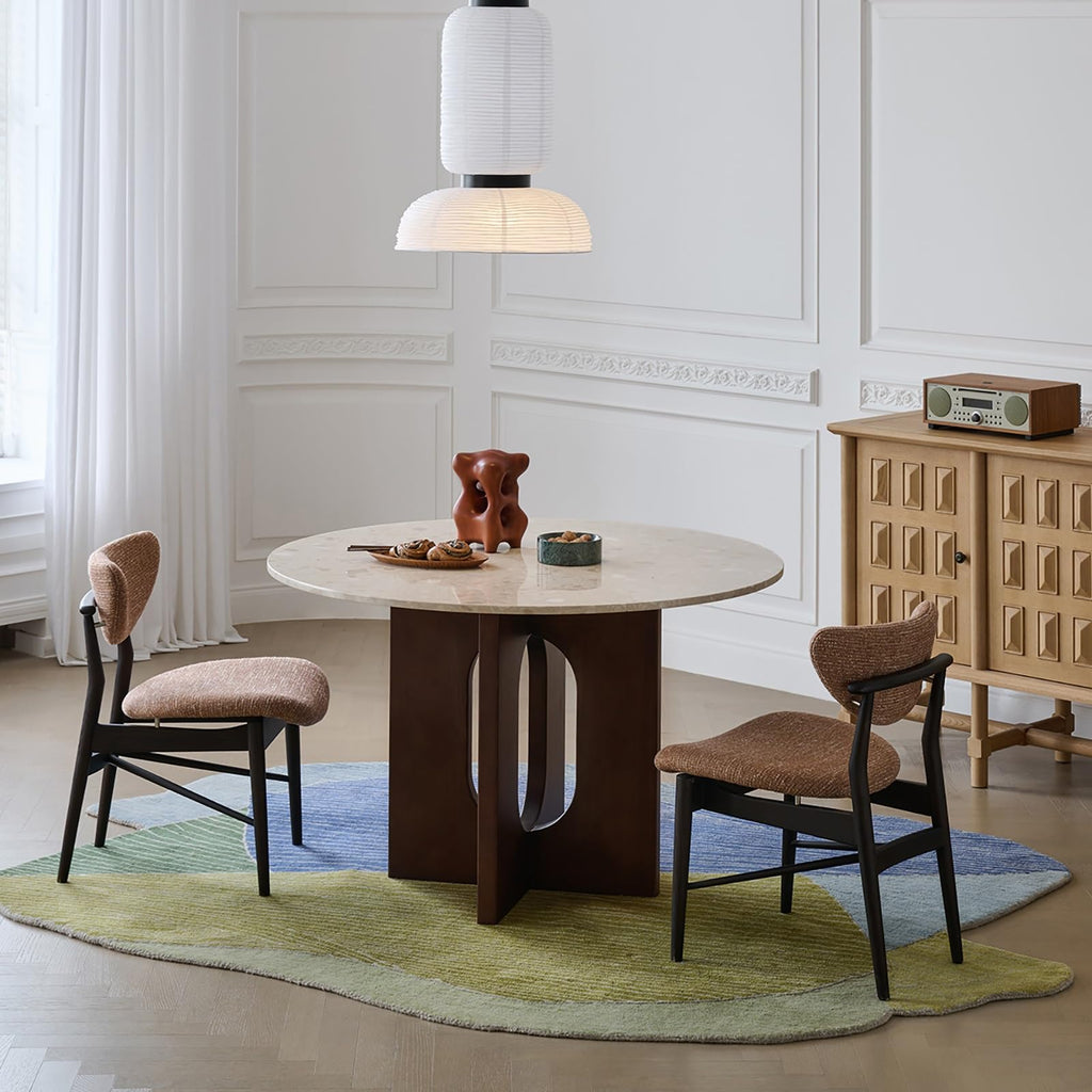Round Solid Wood Dining Table