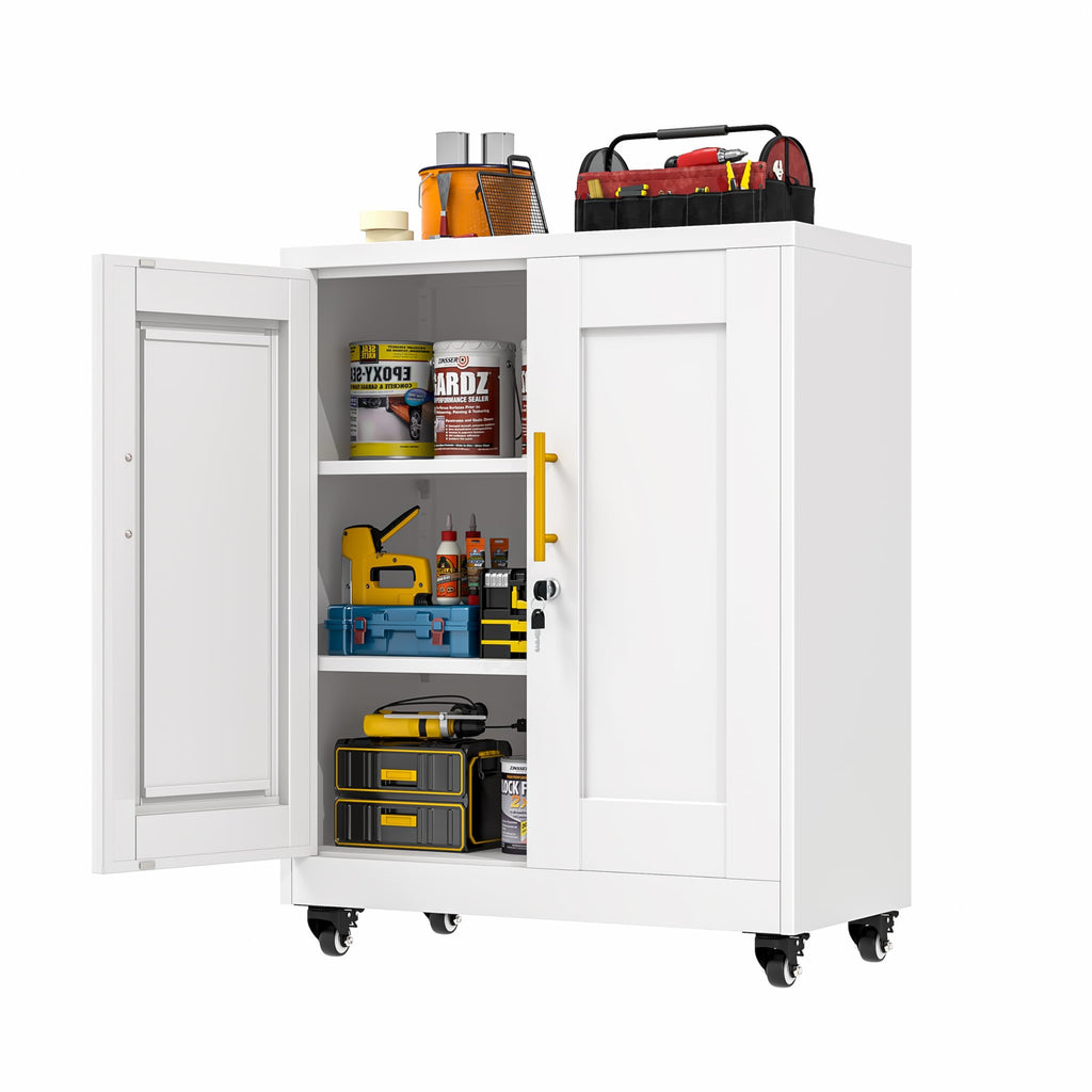 GAIOUS Cabinet with Wheel and Lock